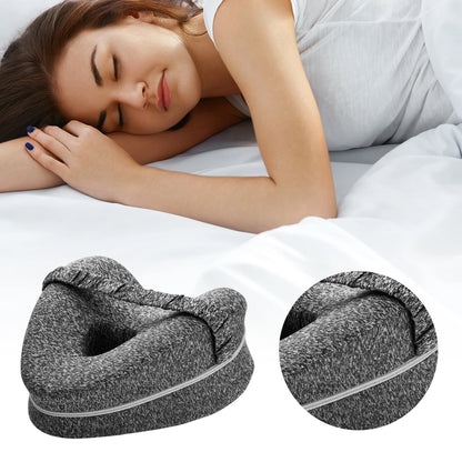 Alignment Pillows with Adjustable Strap Hip Alignment Pillow Heart-Shaped Memory Foam Pillows for Soothing Pain Relief