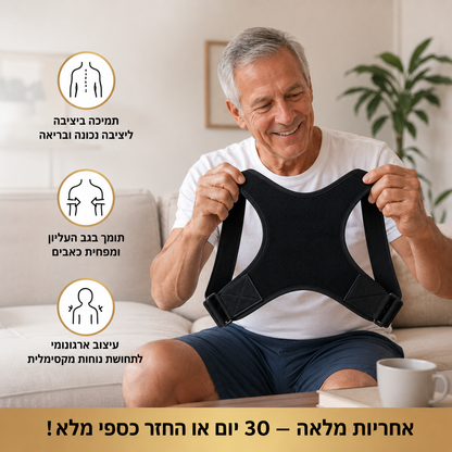 חגורה לשיפור היציבות והקלת הכאב